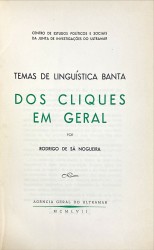 TEMAS DE LINGUISTICA BANTA. DOS CLIQUES EM GERAL